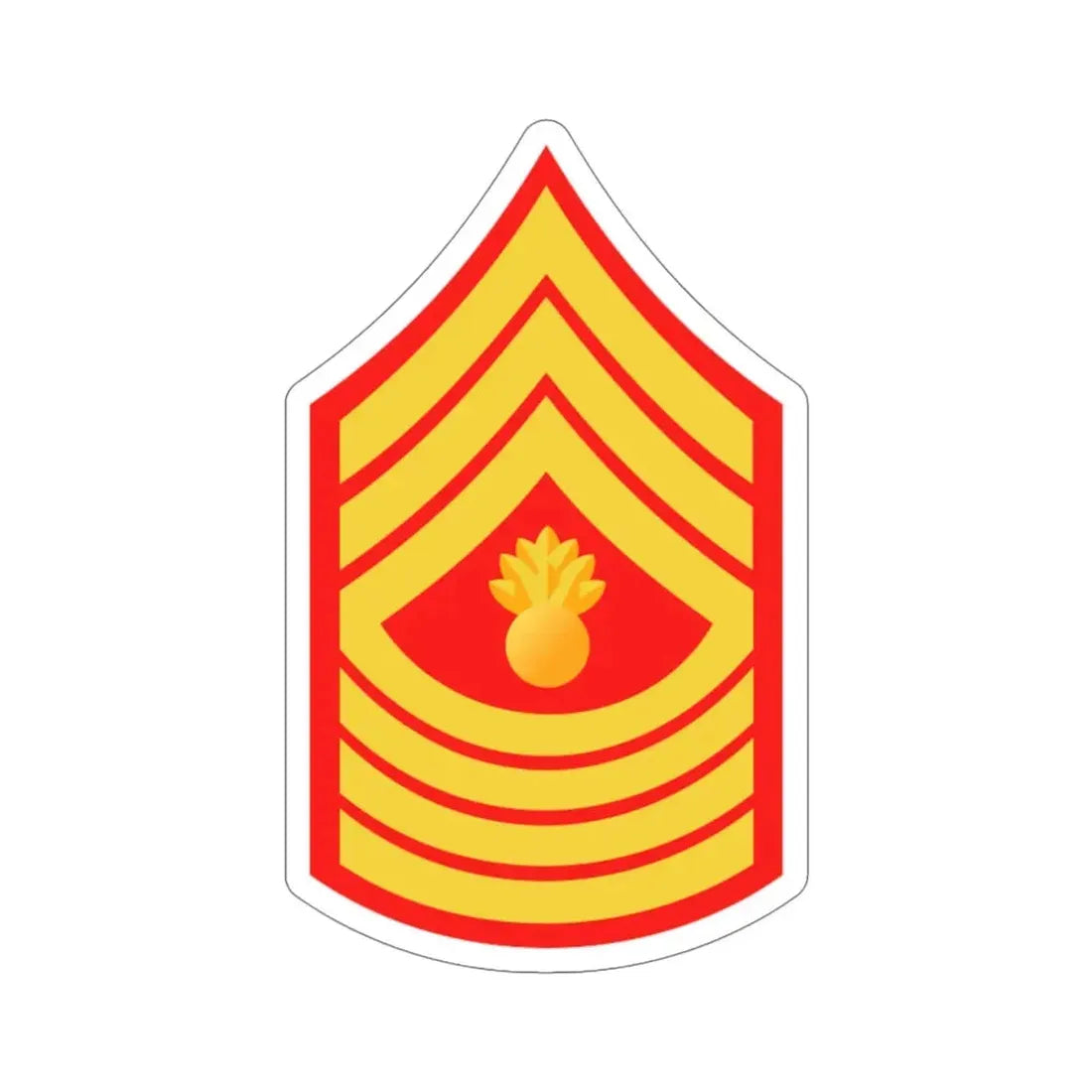Rank E9 MGyS (USMC) STICKER Vinyl Die-Cut Decal 5 Inch - The Sticker Space