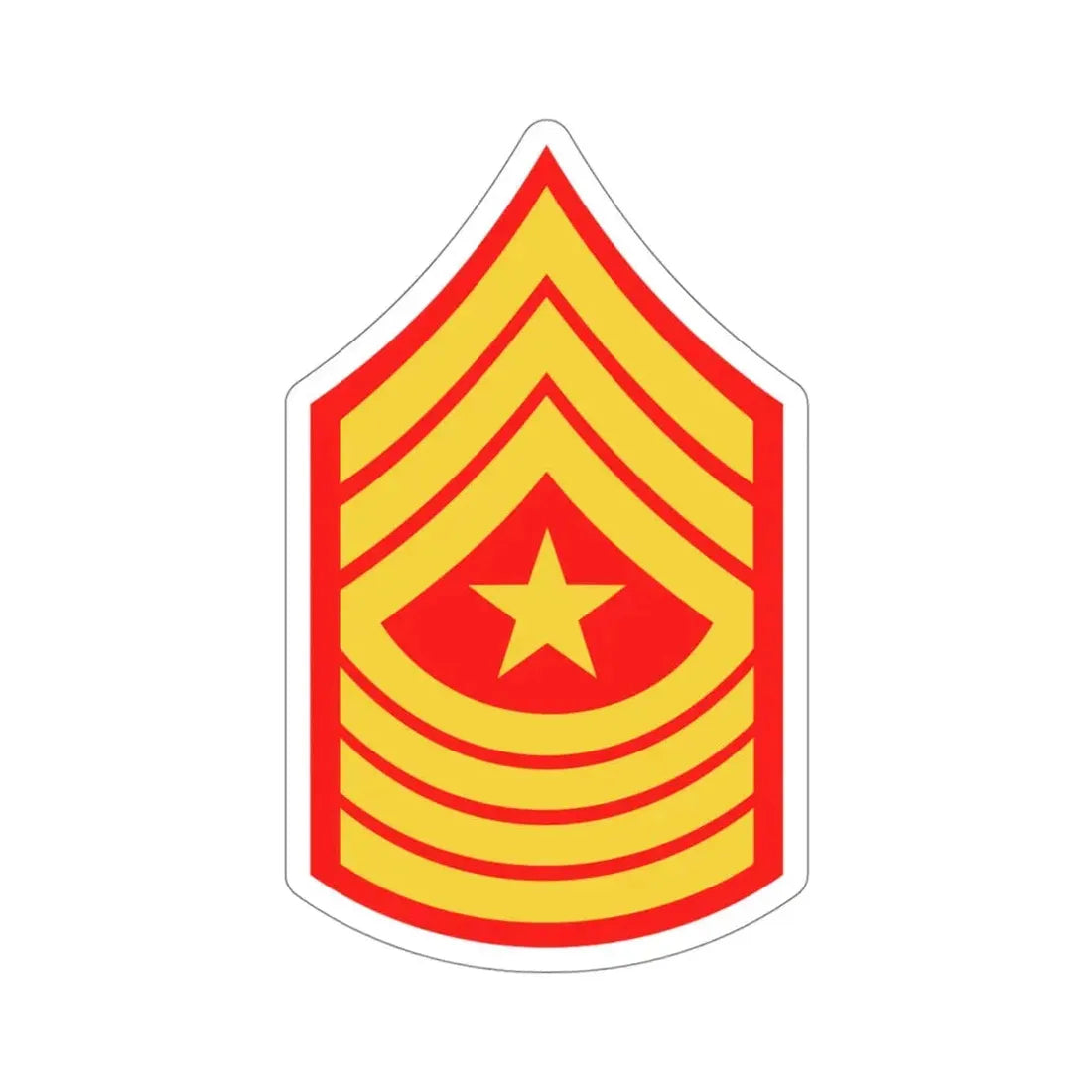 Rank E9 SGM (USMC) STICKER Vinyl Die-Cut Decal 4 Inch - The Sticker Space