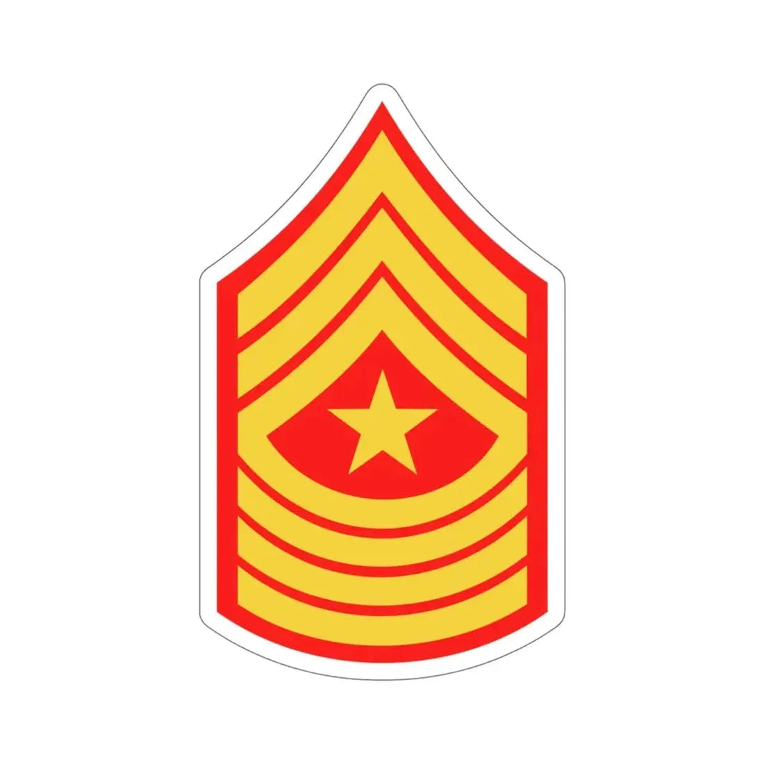 Rank E9 SGM (USMC) STICKER Vinyl Die-Cut Decal 5 Inch - The Sticker Space