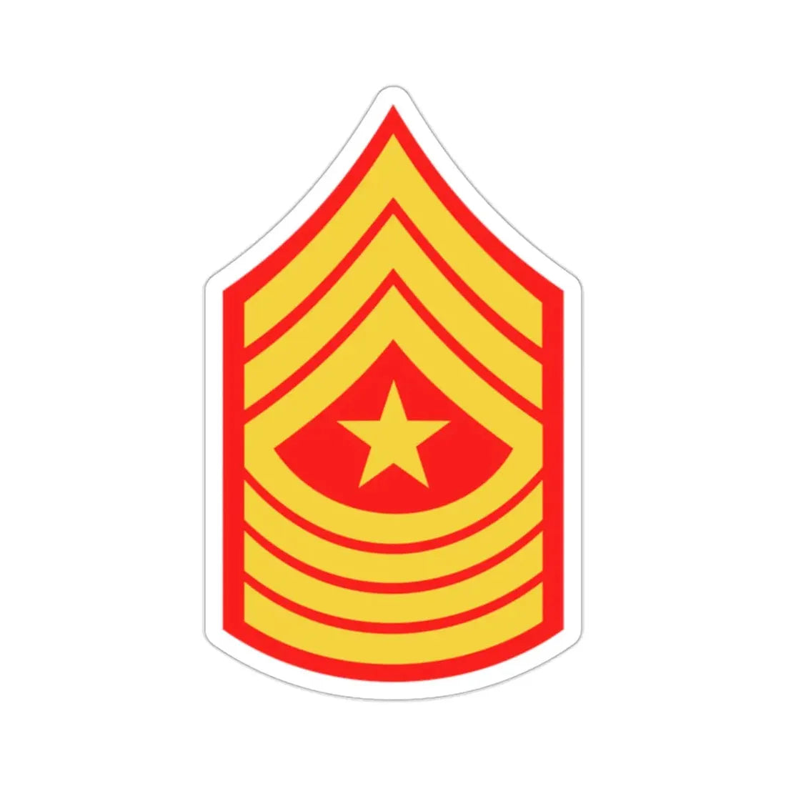 Rank E9 SGM (USMC) STICKER Vinyl Die-Cut Decal - The Sticker Space