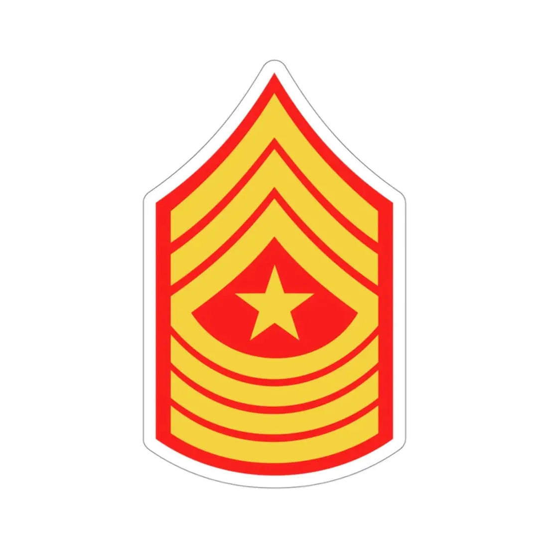Rank E9 SGM (USMC) STICKER Vinyl Die-Cut Decal - The Sticker Space