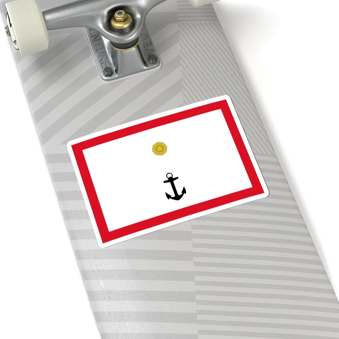 Rank flag for Capitan de Navio of the Peruvian Navy (Peru) STICKER Vinyl Kiss-Cut Decal - The Sticker Space