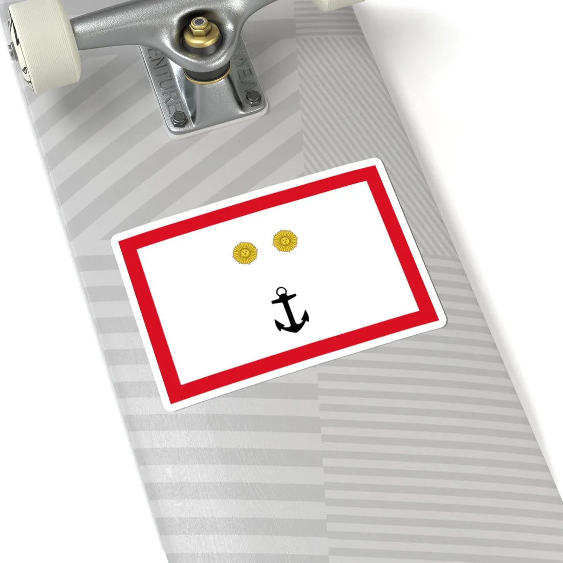 Rank flag for Contraalmirante of the Peruvian Navy (Peru) STICKER Vinyl Kiss-Cut Decal - The Sticker Space