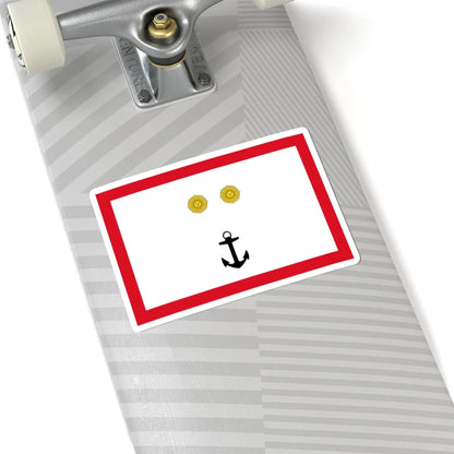 Rank flag for Contraalmirante of the Peruvian Navy (Peru) STICKER Vinyl Kiss-Cut Decal - The Sticker Space
