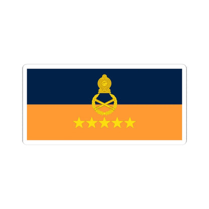 Rank flag for Field marshal Sri Lanka (Sri Lanka) STICKER Vinyl Kiss-Cut Decal 3 Inch White - The Sticker Space