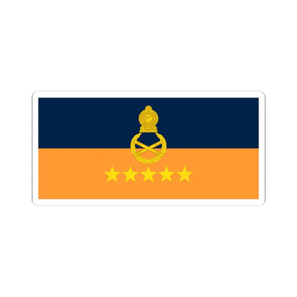 Rank flag for Field marshal Sri Lanka (Sri Lanka) STICKER Vinyl Kiss-Cut Decal 4 Inch White - The Sticker Space