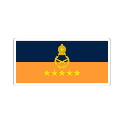Rank flag for Field marshal Sri Lanka (Sri Lanka) STICKER Vinyl Kiss-Cut Decal 6 Inch White - The Sticker Space
