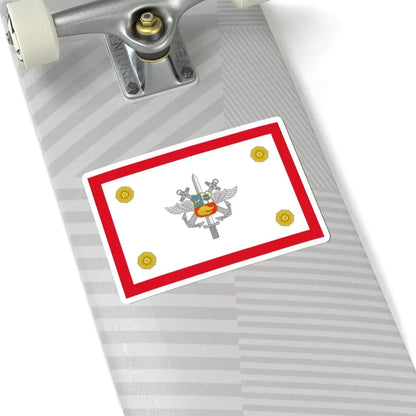 Rank flag for the Chief of the Joint Command Peru (Peru) STICKER Vinyl Kiss-Cut Decal - The Sticker Space