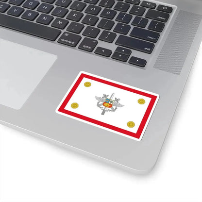 Rank flag for the Chief of the Joint Command Peru (Peru) STICKER Vinyl Kiss-Cut Decal - The Sticker Space