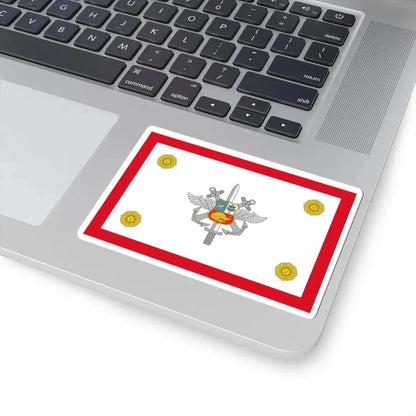 Rank flag for the Chief of the Joint Command Peru (Peru) STICKER Vinyl Kiss-Cut Decal - The Sticker Space