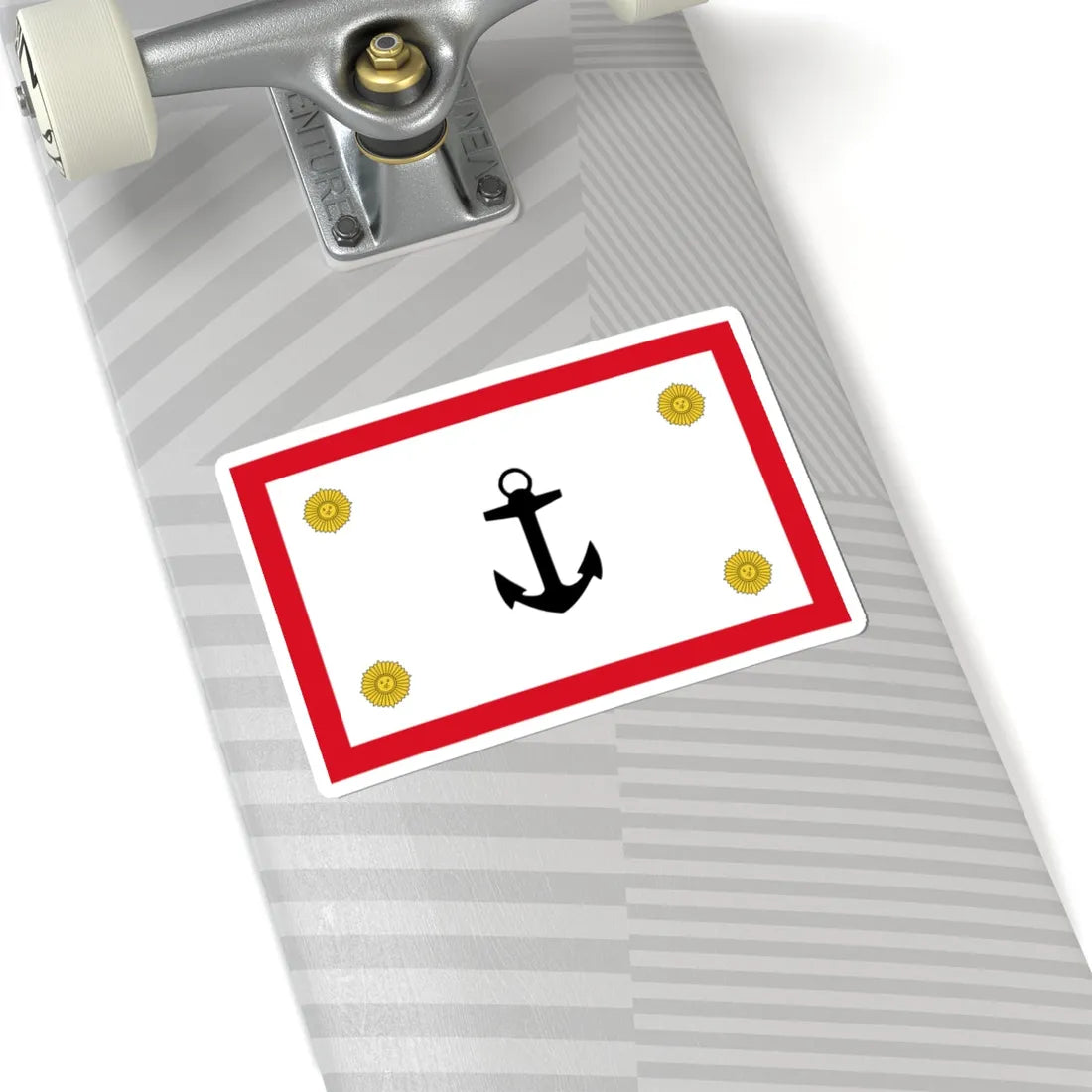Rank flag for the Commander General of the Peruvian Navy (Peru) STICKER Vinyl Kiss-Cut Decal - The Sticker Space