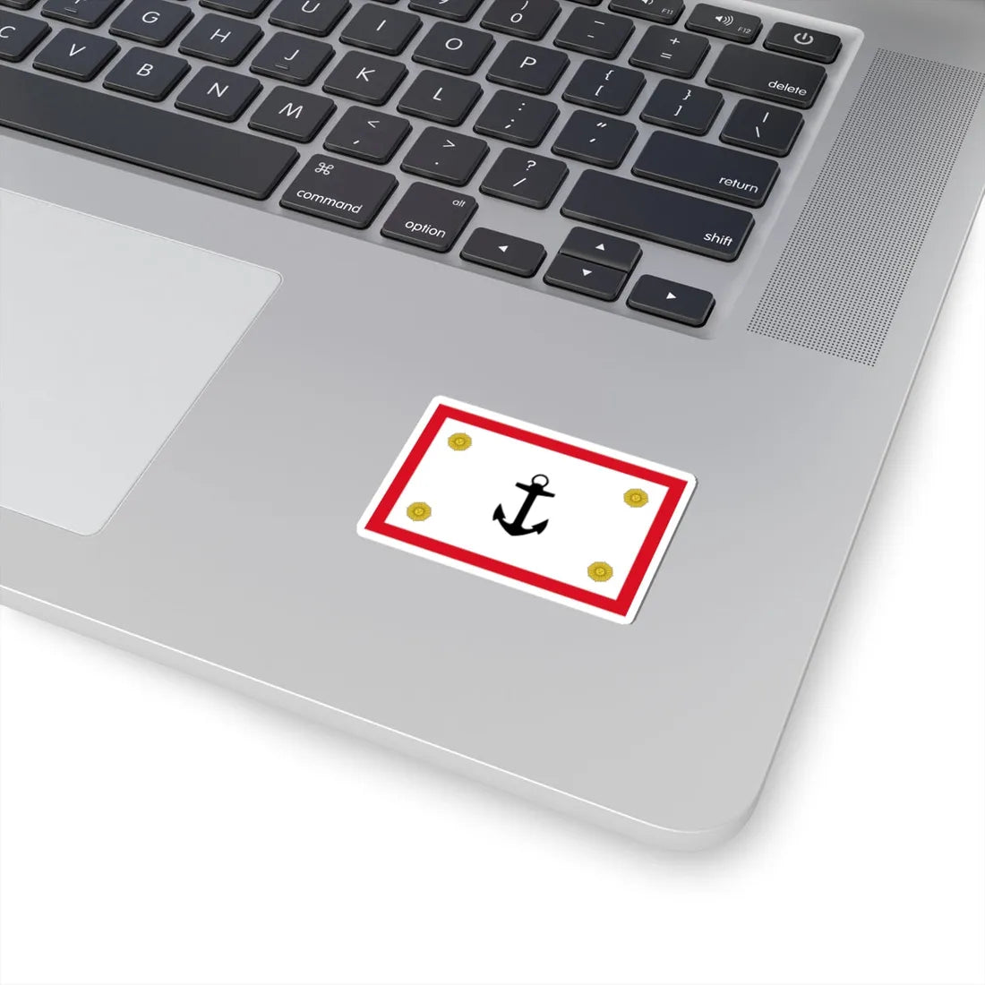 Rank flag for the Commander General of the Peruvian Navy (Peru) STICKER Vinyl Kiss-Cut Decal - The Sticker Space