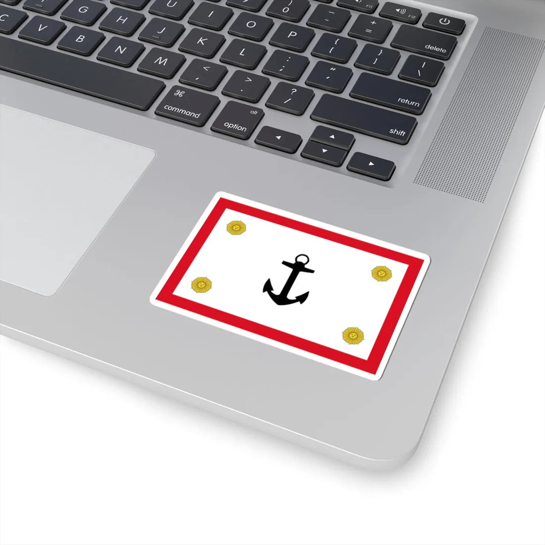 Rank flag for the Commander General of the Peruvian Navy (Peru) STICKER Vinyl Kiss-Cut Decal - The Sticker Space