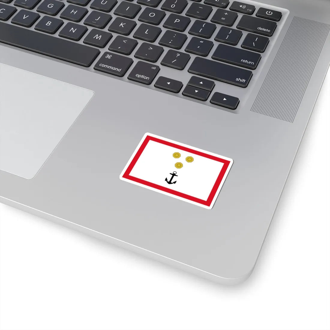 Rank flag for Vicealmirante of the Peruvian Navy (Peru) STICKER Vinyl Kiss-Cut Decal - The Sticker Space