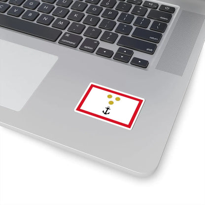 Rank flag for Vicealmirante of the Peruvian Navy (Peru) STICKER Vinyl Kiss-Cut Decal - The Sticker Space