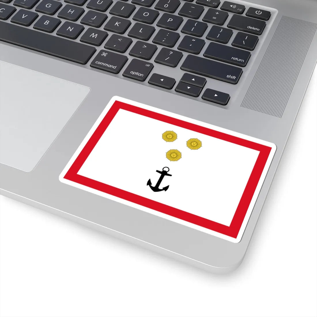 Rank flag for Vicealmirante of the Peruvian Navy (Peru) STICKER Vinyl Kiss-Cut Decal - The Sticker Space