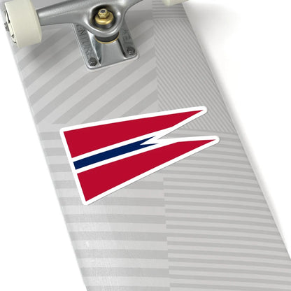 Rank Flag of a Norwegian Captain (Norway) STICKER Vinyl Kiss-Cut Decal - The Sticker Space