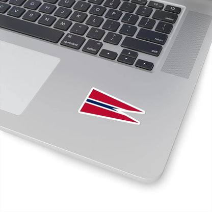 Rank Flag of a Norwegian Captain (Norway) STICKER Vinyl Kiss-Cut Decal - The Sticker Space