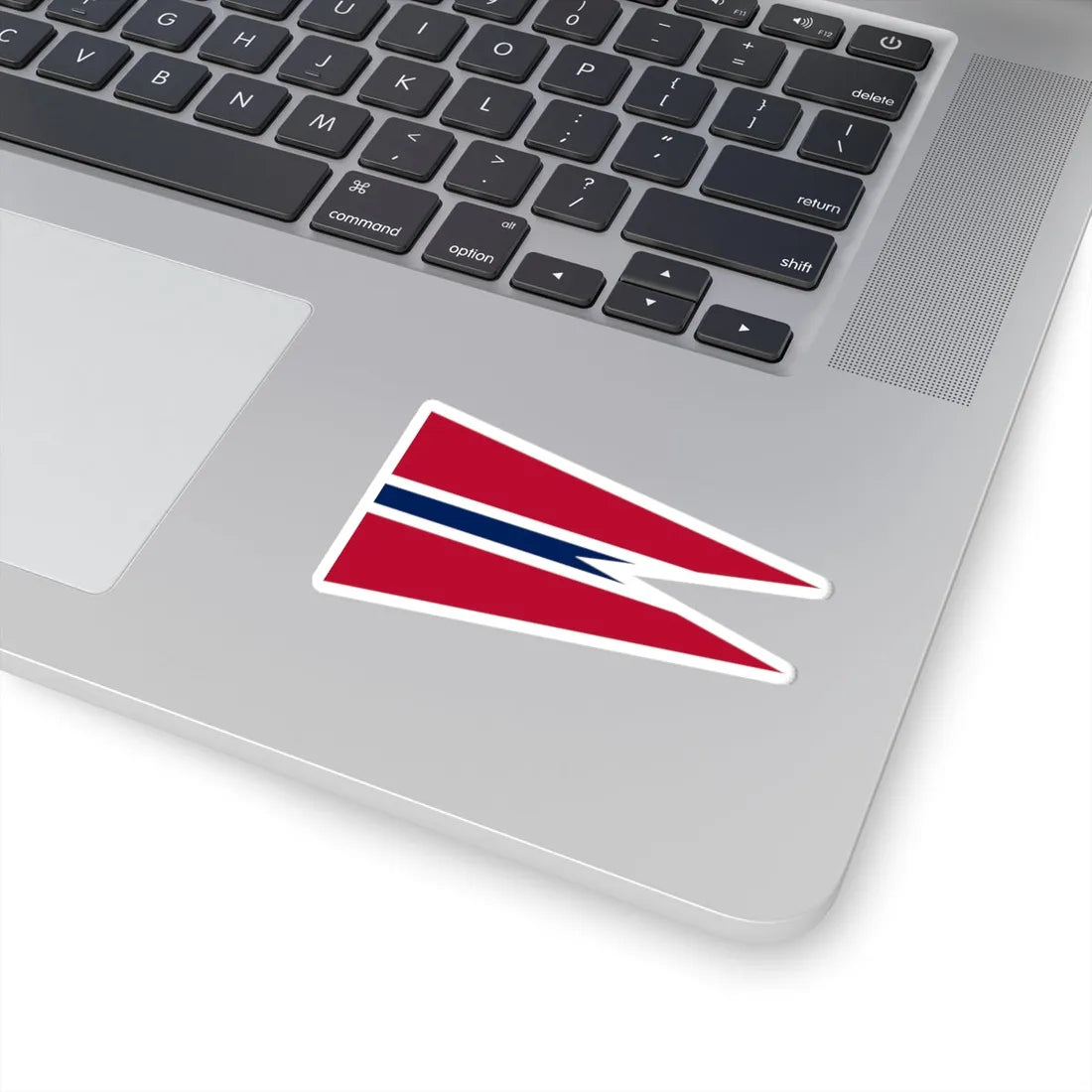 Rank Flag of a Norwegian Captain (Norway) STICKER Vinyl Kiss-Cut Decal - The Sticker Space