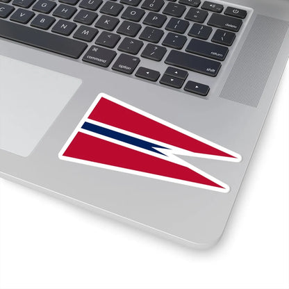 Rank Flag of a Norwegian Captain (Norway) STICKER Vinyl Kiss-Cut Decal - The Sticker Space