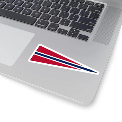 Rank Flag of a Norwegian Squadron Commander or Senior Officer (Norway) STICKER Vinyl Kiss-Cut Decal - The Sticker Space