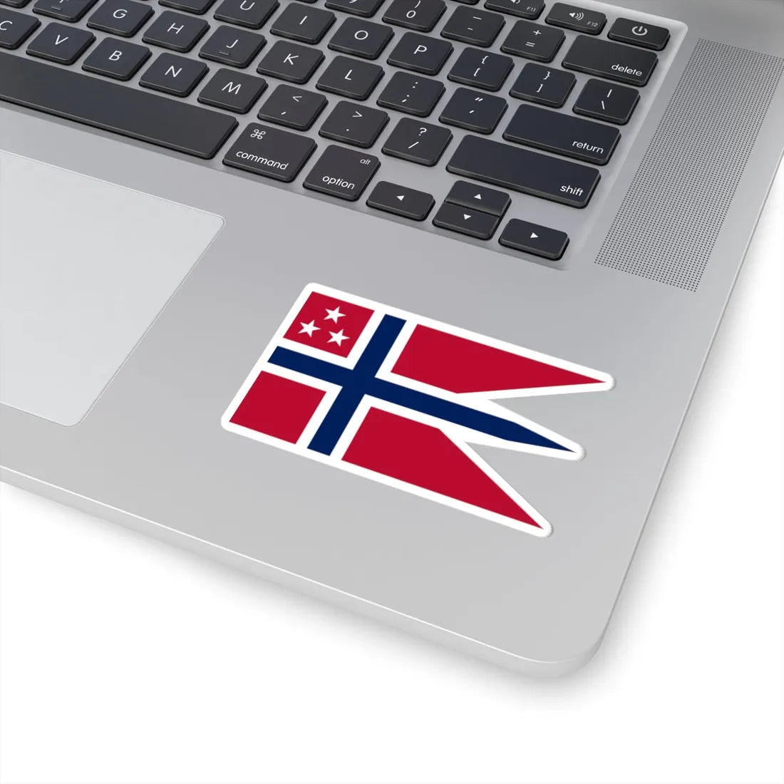 Rank Flag of a Vice Admiral of the Royal Norwegian Navy (Norway) STICKER Vinyl Kiss-Cut Decal - The Sticker Space
