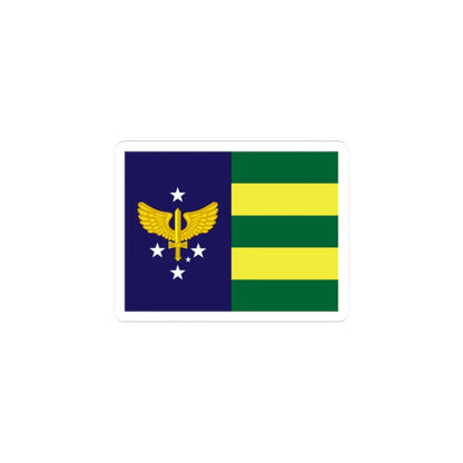 Rank flag of Air Marshal of Brazilian Air Force (Brazil) STICKER Vinyl Kiss-Cut Decal 2 Inch White - The Sticker Space