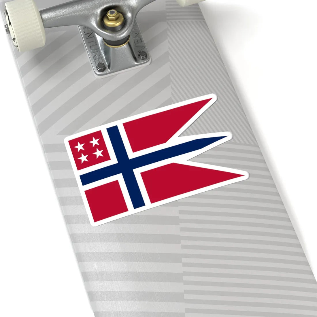 Rank Flag of an Admiral of the Royal Norwegian Navy (Norway) STICKER Vinyl Kiss-Cut Decal - The Sticker Space