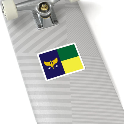 Rank flag of Brigadeiro of Brazilian Air Force (Brazil) STICKER Vinyl Kiss-Cut Decal - The Sticker Space