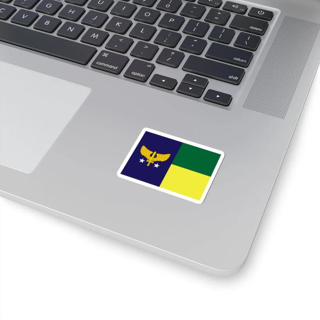 Rank flag of Brigadeiro of Brazilian Air Force (Brazil) STICKER Vinyl Kiss-Cut Decal - The Sticker Space