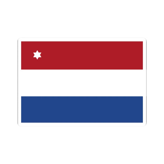 Rank flag of Commodore for the Royal Netherlands Navy (Netherlands) STICKER Vinyl Kiss-Cut Decal 2 Inch White - The Sticker Space