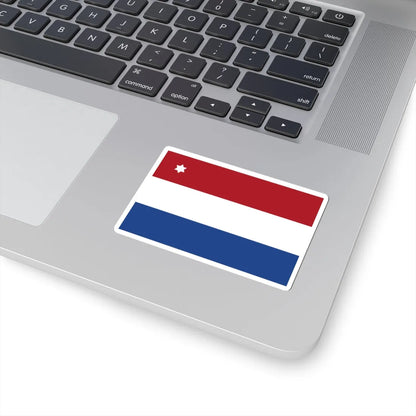 Rank flag of Commodore for the Royal Netherlands Navy (Netherlands) STICKER Vinyl Kiss-Cut Decal - The Sticker Space