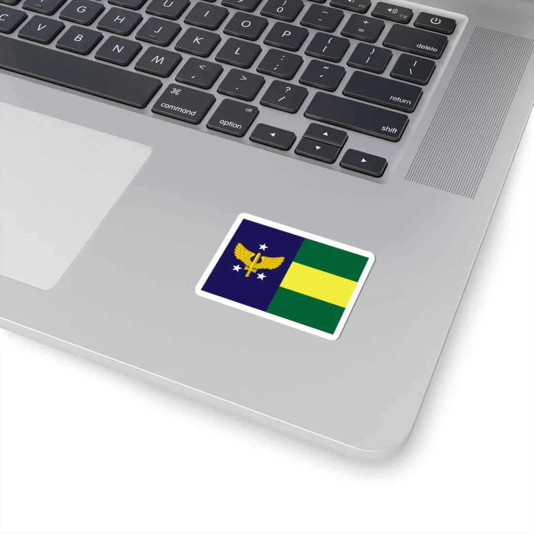 Rank flag of Major-brigadeiro of Brazilian Air Force (Brazil) STICKER Vinyl Kiss-Cut Decal - The Sticker Space
