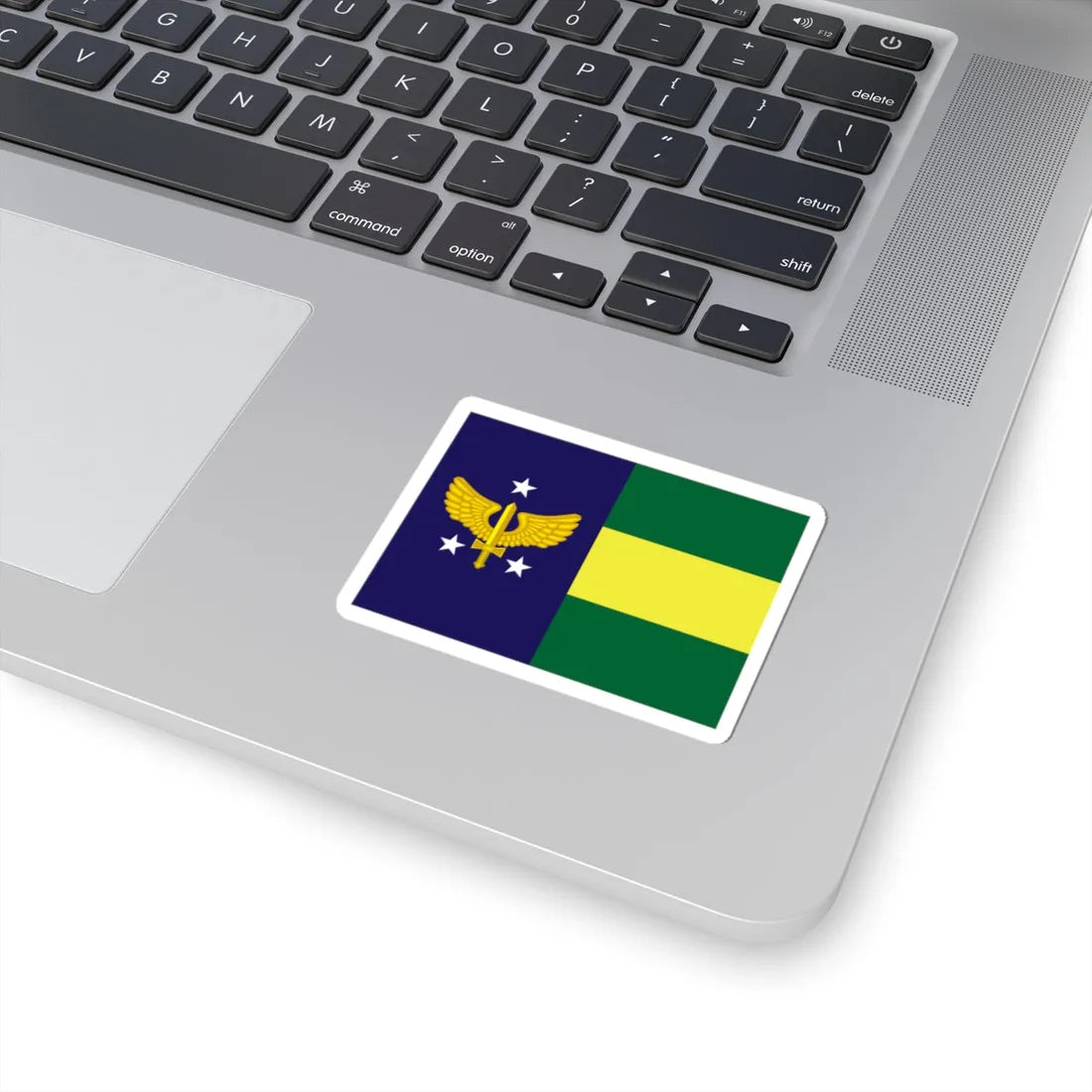 Rank flag of Major-brigadeiro of Brazilian Air Force (Brazil) STICKER Vinyl Kiss-Cut Decal - The Sticker Space