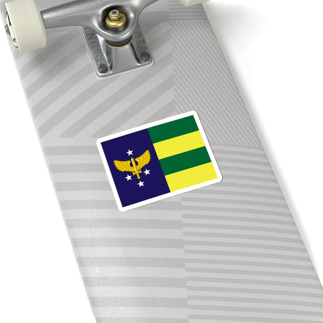 Rank flag of Tenente-brigadeiro of Brazilian Air Force (Brazil) STICKER Vinyl Kiss-Cut Decal - The Sticker Space