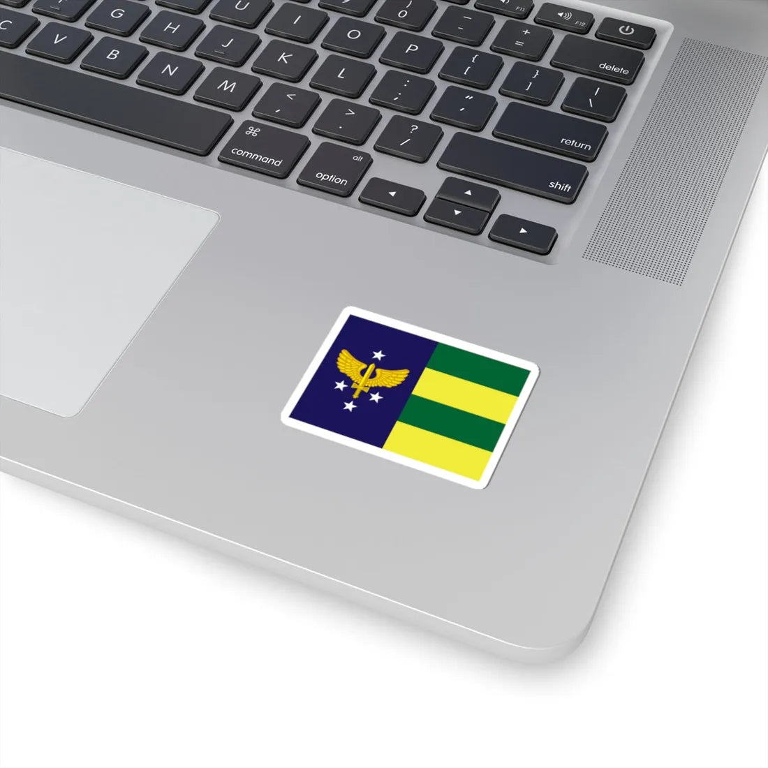 Rank flag of Tenente-brigadeiro of Brazilian Air Force (Brazil) STICKER Vinyl Kiss-Cut Decal - The Sticker Space