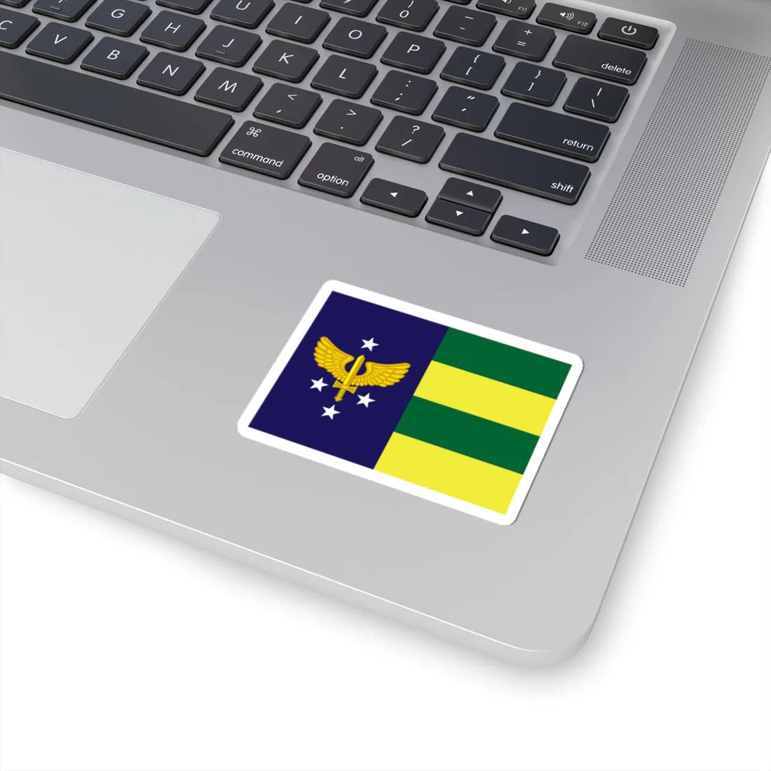 Rank flag of Tenente-brigadeiro of Brazilian Air Force (Brazil) STICKER Vinyl Kiss-Cut Decal - The Sticker Space