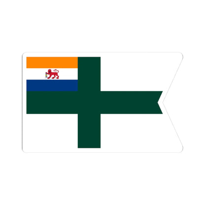 Rank flag of the South African Navy - Chief of the Navy 1952-1959 (South Africa) STICKER Vinyl Kiss-Cut Decal 3 Inch White - The Sticker Space