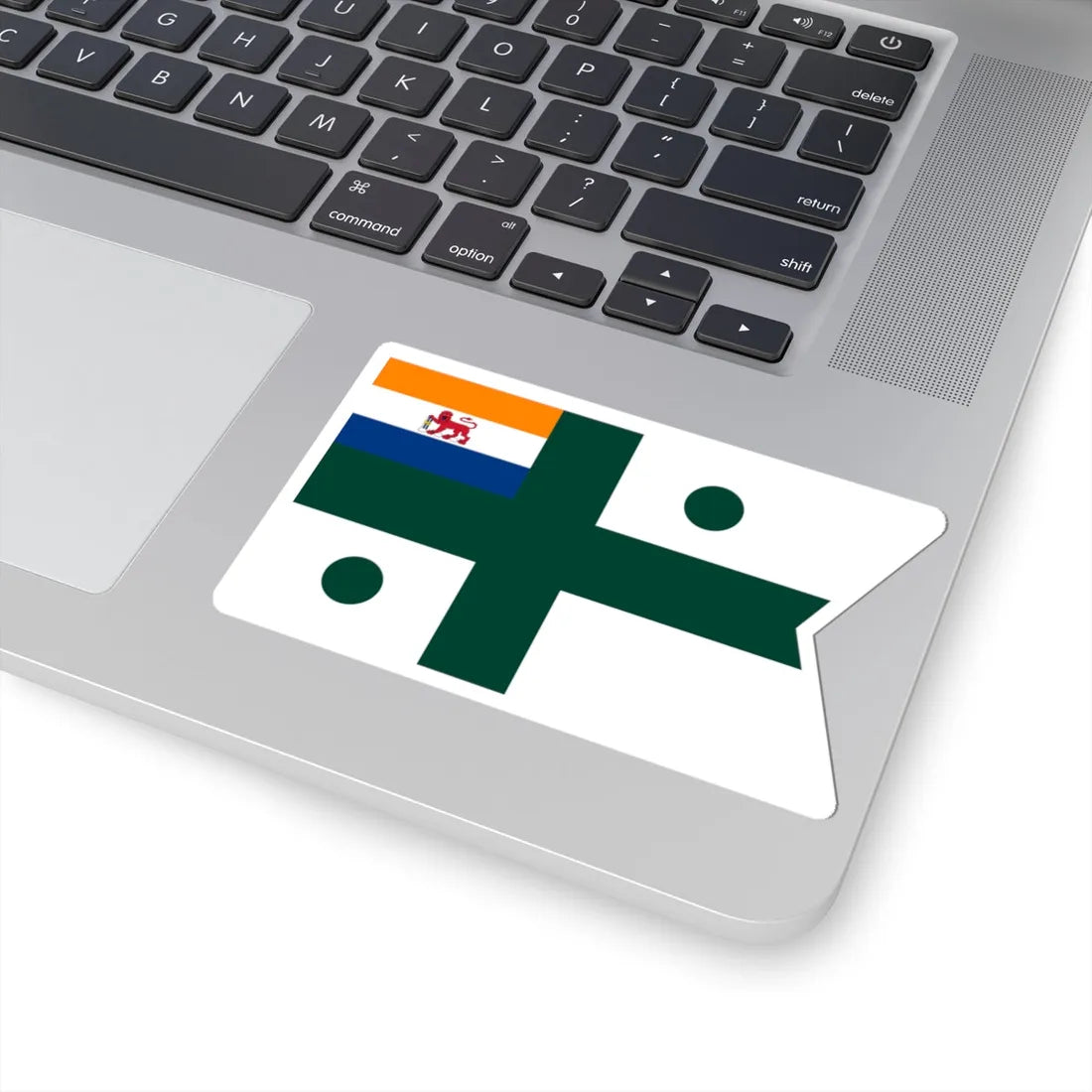 Rank flag of the South African Navy - Rear Admiral 1952-1959 (South Africa) STICKER Vinyl Kiss-Cut Decal - The Sticker Space