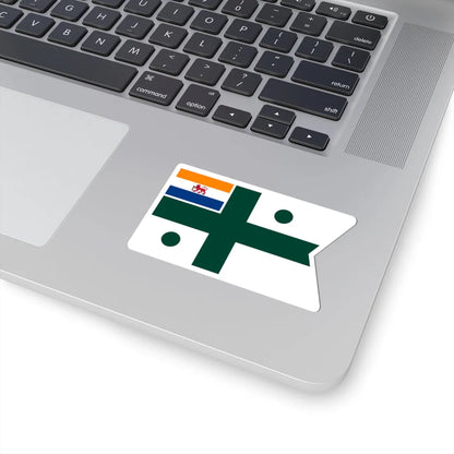 Rank flag of the South African Navy - Rear Admiral 1959-1972 (South Africa) STICKER Vinyl Kiss-Cut Decal - The Sticker Space