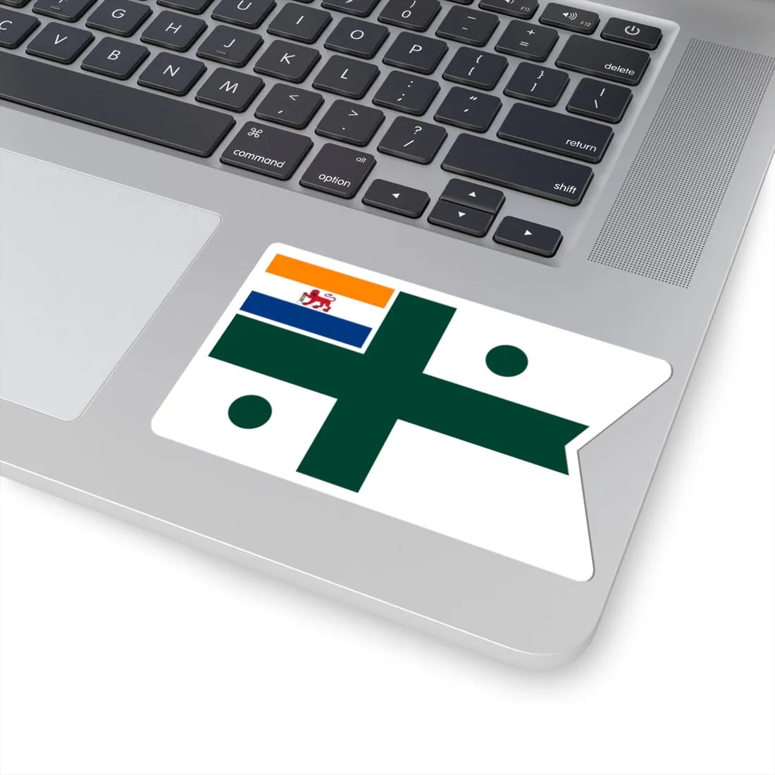 Rank flag of the South African Navy - Rear Admiral 1959-1972 (South Africa) STICKER Vinyl Kiss-Cut Decal - The Sticker Space
