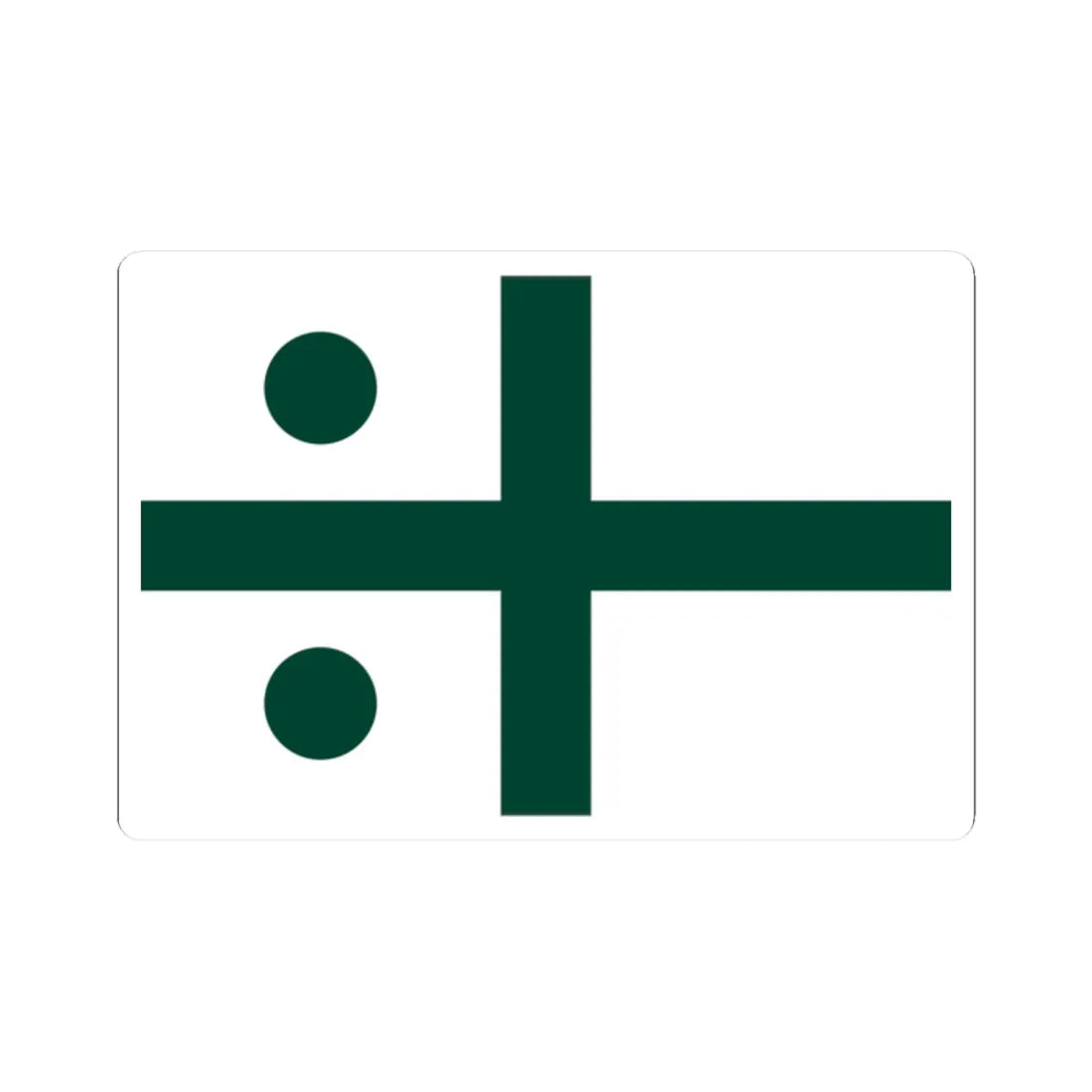 Rank flag of the South African Navy - Rear Admiral 1972-1981 (South Africa) STICKER Vinyl Kiss-Cut Decal 2 Inch White - The Sticker Space