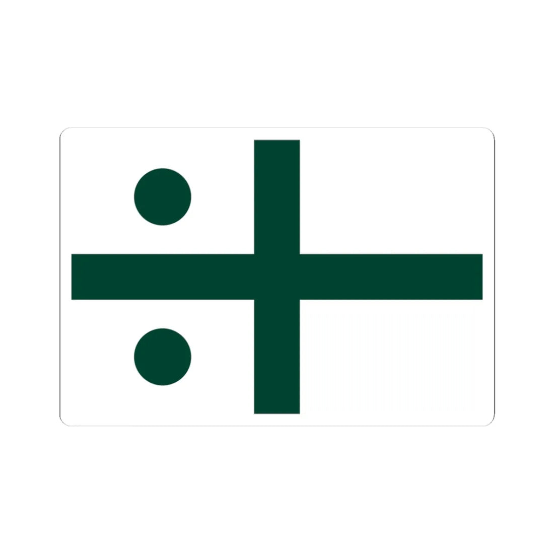 Rank flag of the South African Navy - Rear Admiral 1972-1981 (South Africa) STICKER Vinyl Kiss-Cut Decal 3 Inch White - The Sticker Space