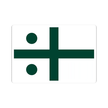 Rank flag of the South African Navy - Rear Admiral 1972-1981 (South Africa) STICKER Vinyl Kiss-Cut Decal 3 Inch White - The Sticker Space