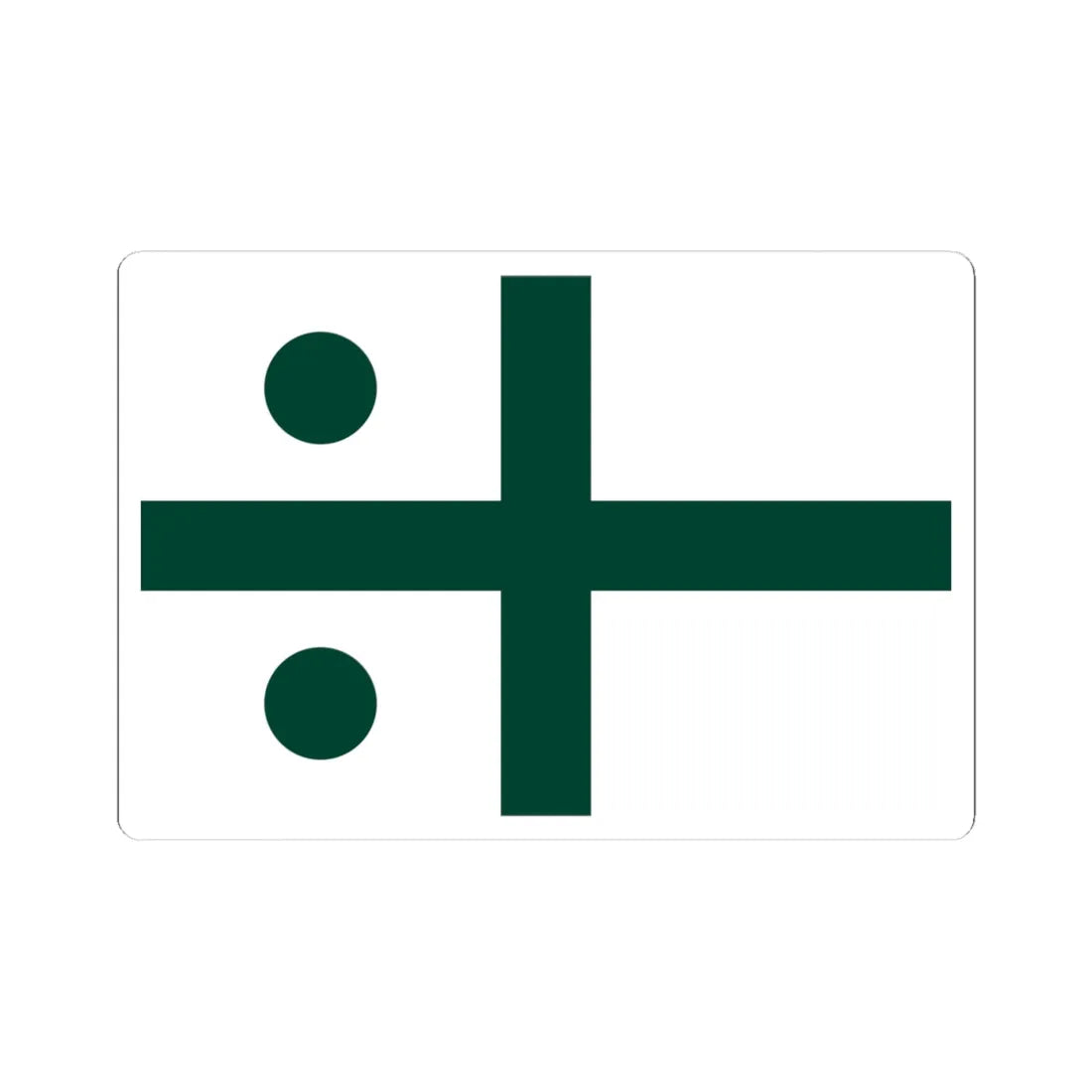 Rank flag of the South African Navy - Rear Admiral 1972-1981 (South Africa) STICKER Vinyl Kiss-Cut Decal 4 Inch White - The Sticker Space