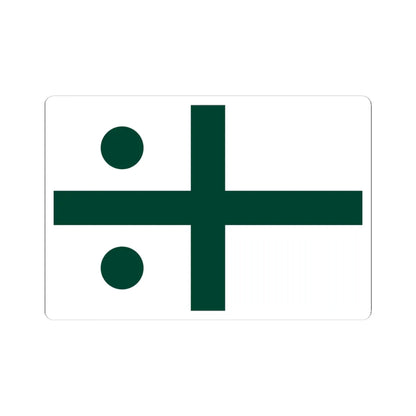 Rank flag of the South African Navy - Rear Admiral 1972-1981 (South Africa) STICKER Vinyl Kiss-Cut Decal 4 Inch White - The Sticker Space