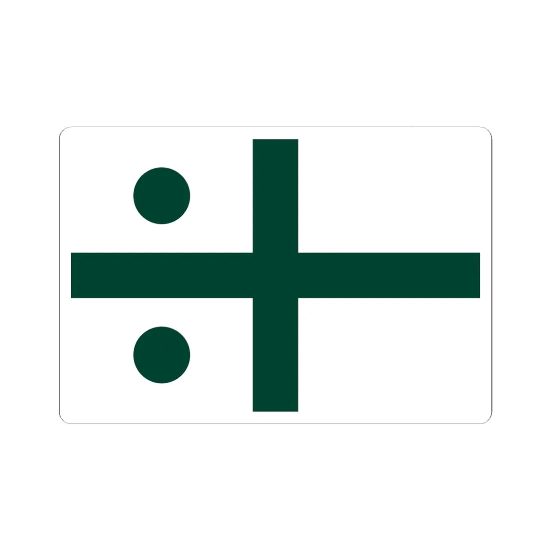 Rank flag of the South African Navy - Rear Admiral 1972-1981 (South Africa) STICKER Vinyl Kiss-Cut Decal 6 Inch White - The Sticker Space