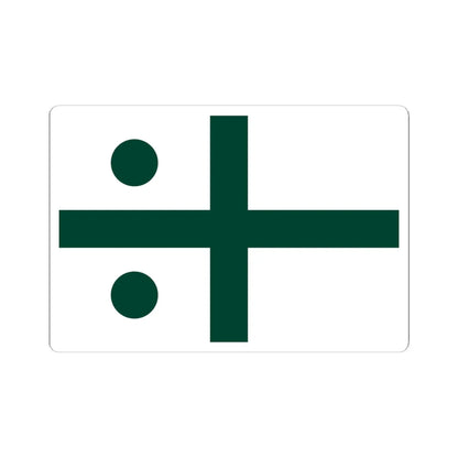Rank flag of the South African Navy - Rear Admiral 1972-1981 (South Africa) STICKER Vinyl Kiss-Cut Decal 6 Inch White - The Sticker Space