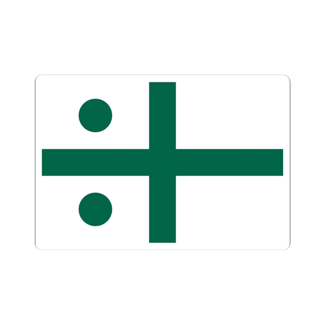 Rank flag of the South African Navy - Rear Admiral 1981-1994 (South Africa) STICKER Vinyl Kiss-Cut Decal 4 Inch White - The Sticker Space