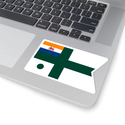 Rank flag of the South African Navy - Vice Admiral 1952-1959 (South Africa) STICKER Vinyl Kiss-Cut Decal - The Sticker Space